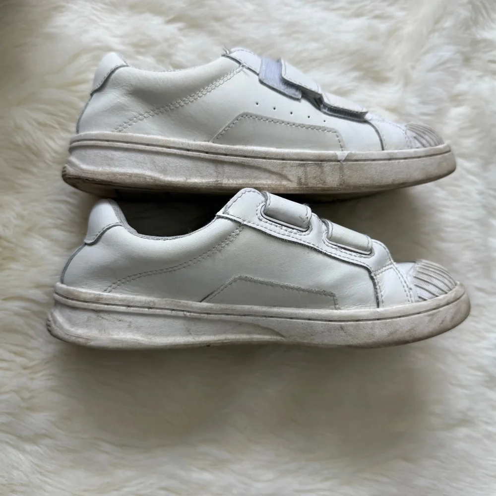 Zara Kids White‎ Velcro Sneakers size 34/ US kids 2.5